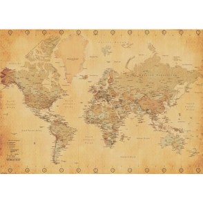 Poster wereldkaart